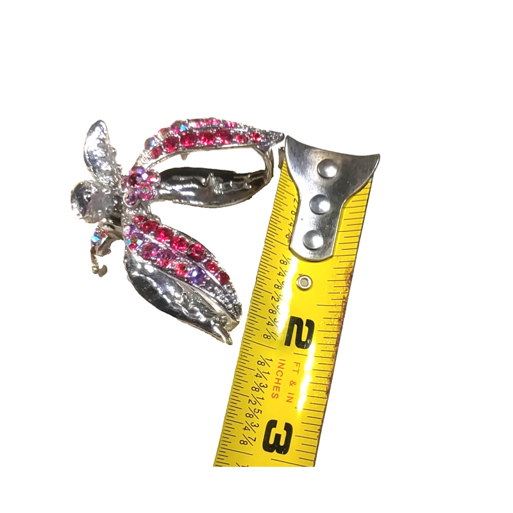 Lot Of 3 Hair Barrettes Clips Ponytail Rhinestone Gold And Silver Tone... - Picture 9 of 9